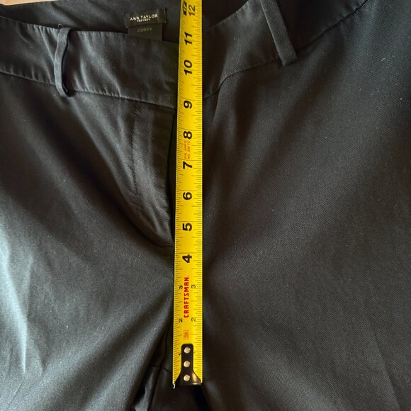 Ann Taylor Factory Curvy Bootcut Pants Trousers Black Size 14 EUC - Picture 6 of 9